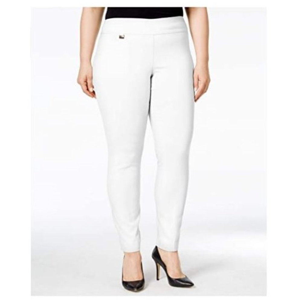 Alfani 28W Bright White Skinny Leg Pants NWT BU36